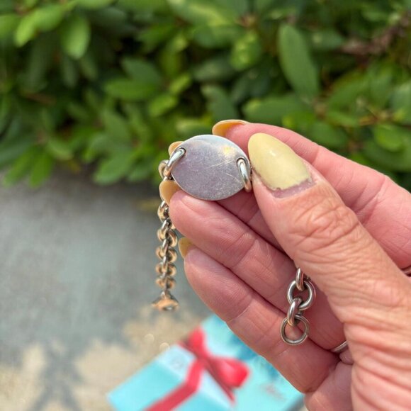 Tiffany & Co. Oval Tag Sterling Silver Bracelet - Picture 4 of 6